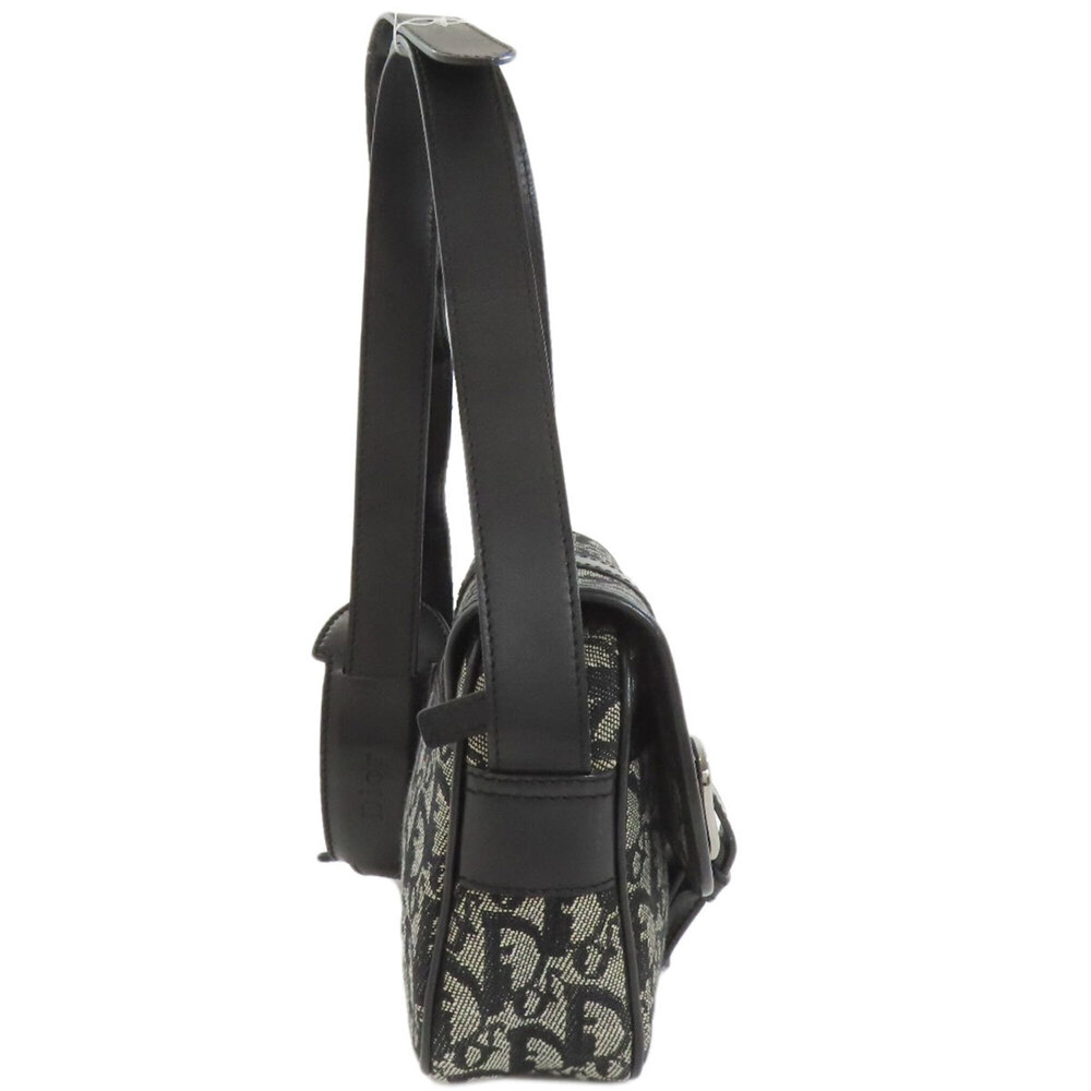 CHRISTIAN DIOR Black Canvas Trotter Shoulder Bag - Picture 3 of 16